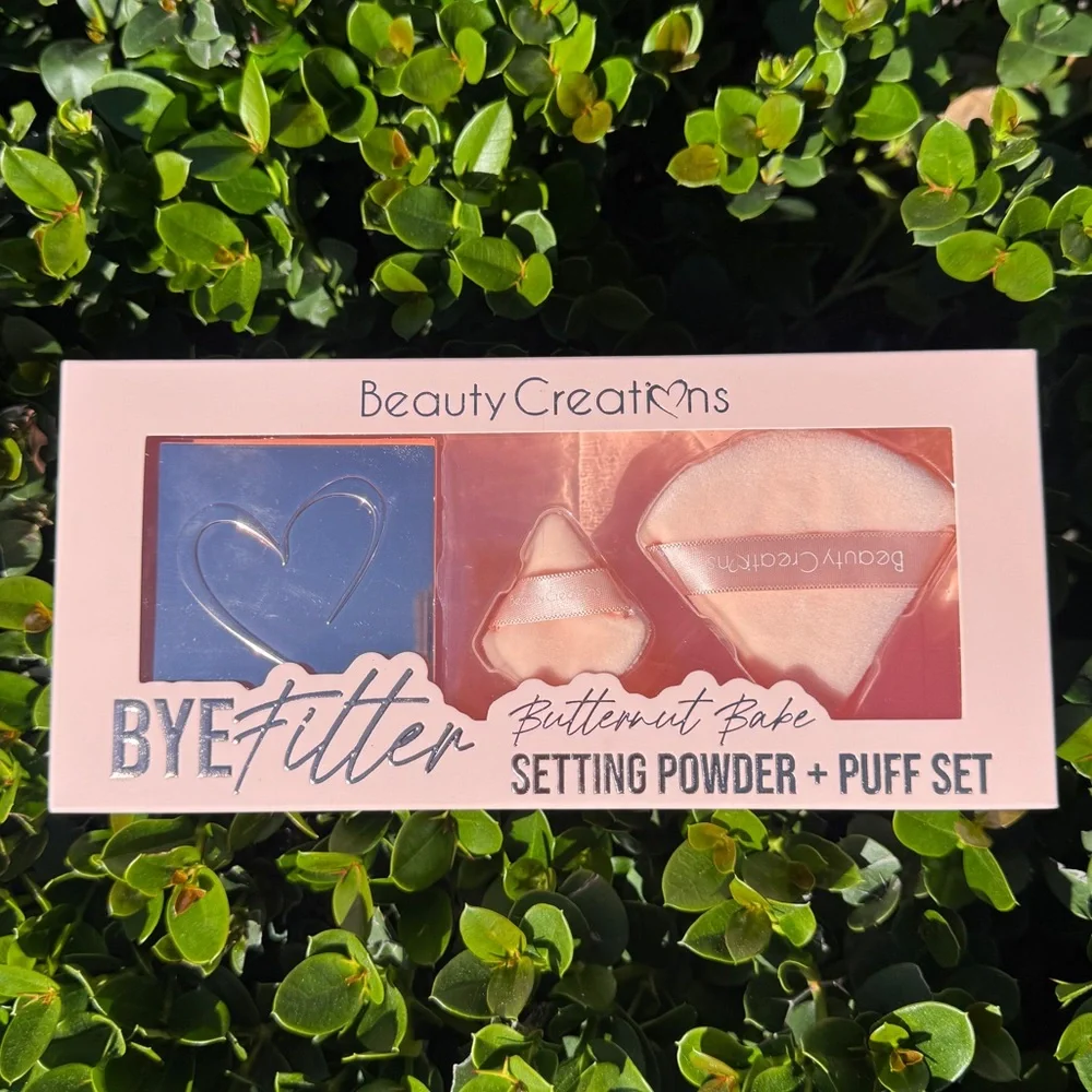 Beauty Creations PINK CLOUD SETTING POWDER + PUFF SET TALC FREE